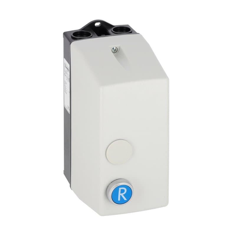 Lovato Electric M1R00912230A4 M1R00912230A4 Lovato - Direct-on-line-starter, enclosed with thermal overload relay, with RESET pushbutton, with BF09/BF18 contactor, 2.5A max (0.75kW at 400V), IP65. Contactor coil voltage 230VAC 50/60Hz Lovato Electric M1R00912230A4 M1R00912230A4 Lovato - Direct-on-line-starter, enclosed with thermal overload relay, with RESET pushbutton, with BF09/BF18 contactor, 2.5A max (0.75kW at 400V), IP65. Contactor coil voltage 230VAC 50/60Hz