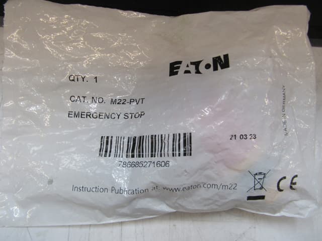 M22-PVT Part Image. Manufactured by Eaton.