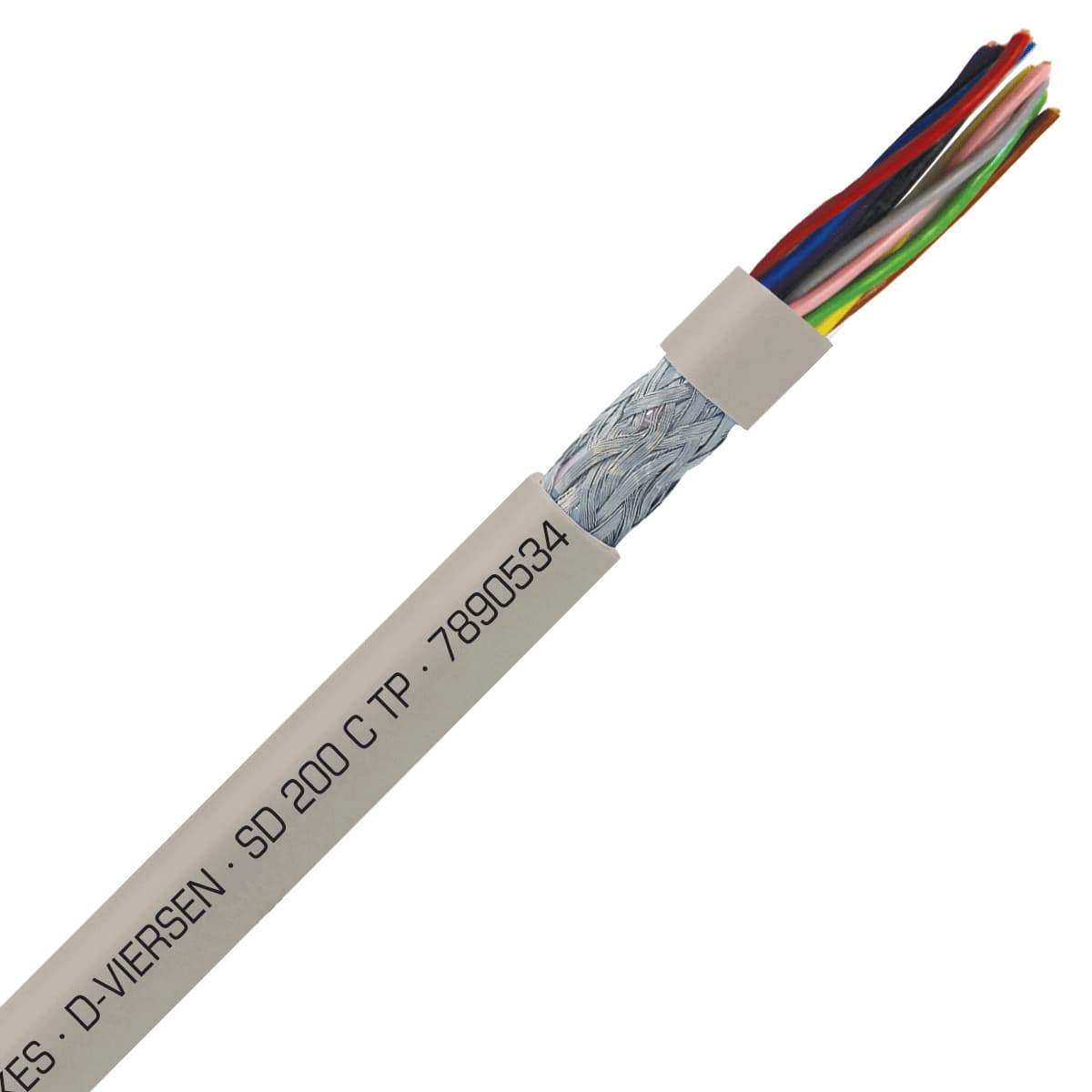SAB 7890534 SD 200 C TP - 22 AWG/5 pr, shielded halogen free continuous flex oil resistant paired data cable, CE, RoHS SAB 7890534 SD 200 C TP - 22 AWG/5 pr, shielded halogen free continuous flex oil resistant paired data cable, CE, RoHS