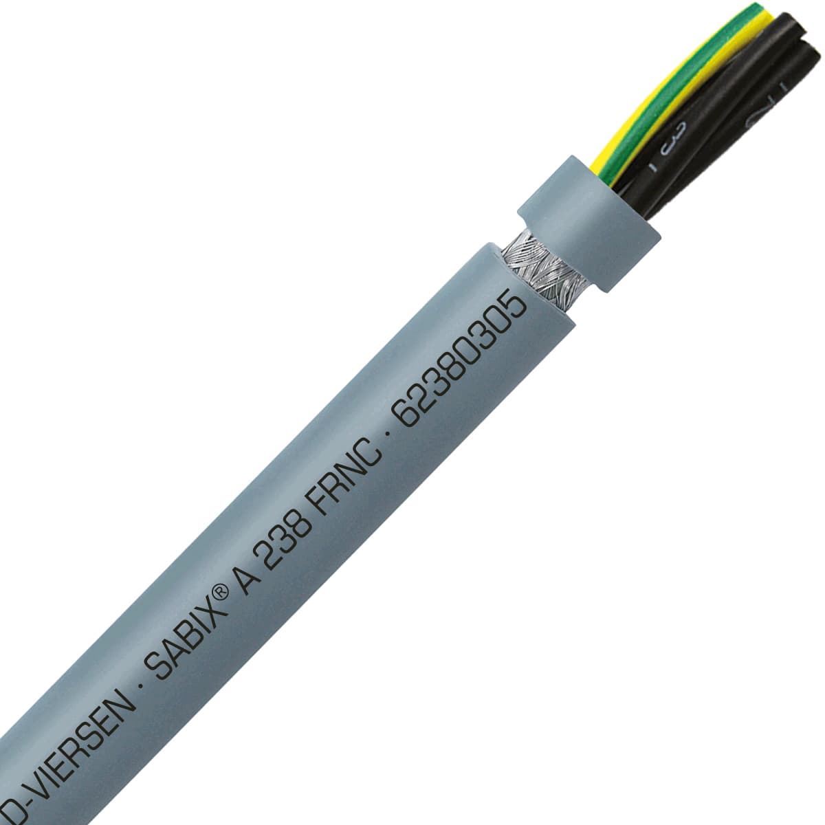 SAB 62380305 SABIX A 238 FRNC - 20 AWG/3c, shielded high temperature flame retardant flexible SABIX control cable, CE, RoHS SAB 62380305 SABIX A 238 FRNC - 20 AWG/3c, shielded high temperature flame retardant flexible SABIX control cable, CE, RoHS