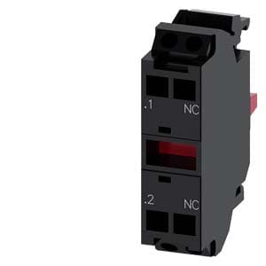 Siemens 3SU1400-1AA10-3CA0 Contact module with 1 contact element, 1 NC, spring-type terminal, for front plate mounting, Minimum order quantity 5 or a multiple thereof Siemens 3SU1400-1AA10-3CA0 Contact module with 1 contact element, 1 NC, spring-type terminal, for front plate mounting, Minimum order quantity 5 or a multiple thereof