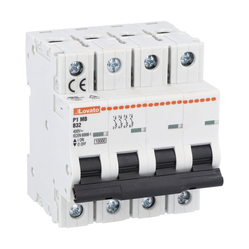 Lovato Electric P1MB4PB13 P1MB4PB13 Lovato - Miniature circuit breaker, 4P - 10kA. 4 modules, characteristic B, 13A Lovato Electric P1MB4PB13 P1MB4PB13 Lovato - Miniature circuit breaker, 4P - 10kA. 4 modules, characteristic B, 13A