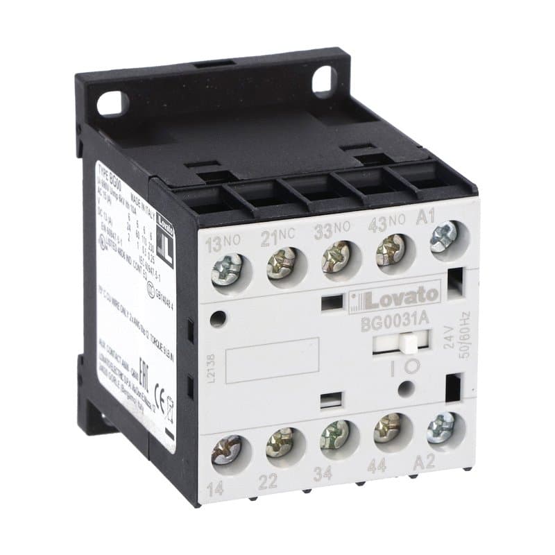Lovato Electric 11BG0031A57560 11BG0031A57560 Lovato - Control relay with AC coil 60Hz, 575VAC, 3NO and 1NC Lovato Electric 11BG0031A57560 11BG0031A57560 Lovato - Control relay with AC coil 60Hz, 575VAC, 3NO and 1NC
