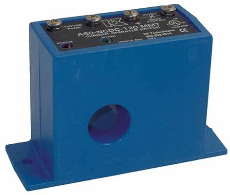 NK Technologies AS0-NCDC-120 AC Current Switch, Solid Core, Field Adjustable, 3-350 mA Setpoint Range, 120 VAC Powered , N.C., 0.15 A @ 30 VDC NK Technologies AS0-NCDC-120 AC Current Switch, Solid Core, Field Adjustable, 3-350 mA Setpoint Range, 120 VAC Powered , N.C., 0.15 A @ 30 VDC