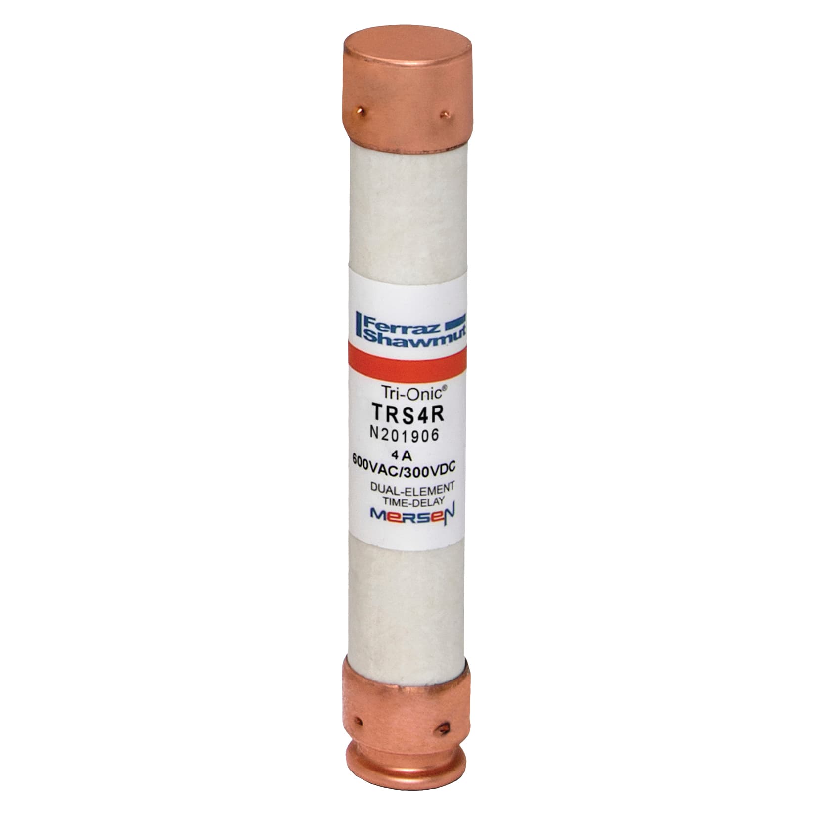 Mersen TRS4R TRS4R Mersen - Fuse TRS-R - Class RK5 - Time-Delay 600VAC 600VDC 4A Ferrule Tri-Onic® Mersen TRS4R TRS4R Mersen - Fuse TRS-R - Class RK5 - Time-Delay 600VAC 600VDC 4A Ferrule Tri-Onic®