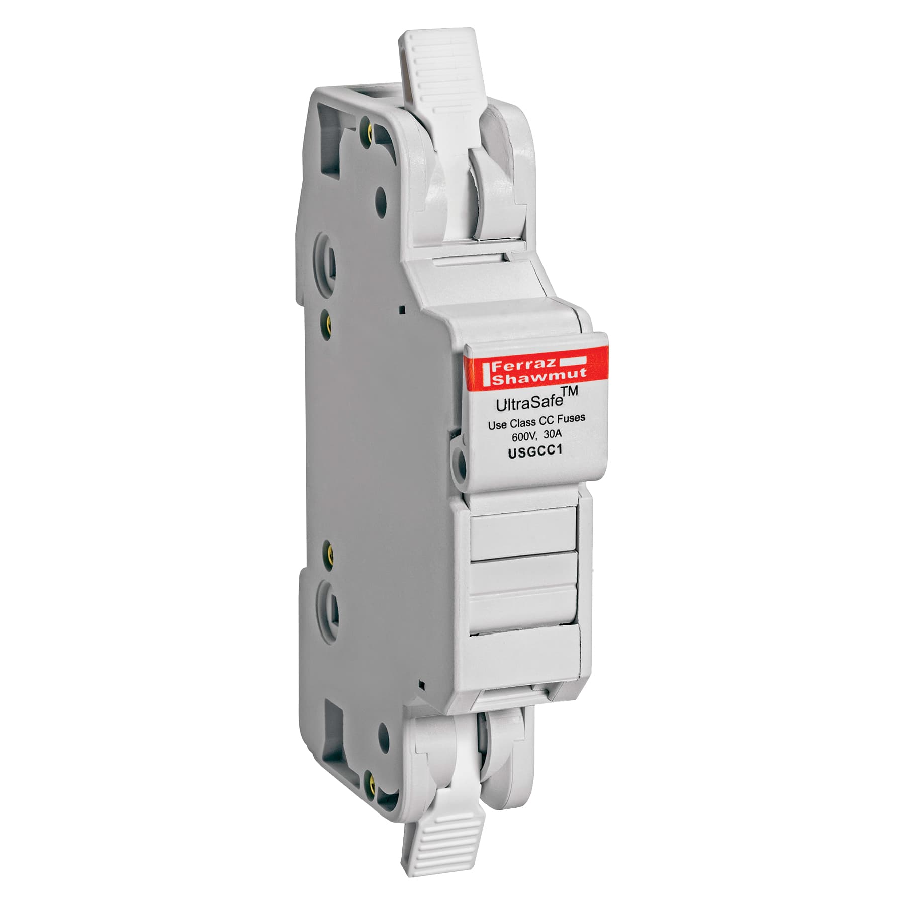 Mersen USGCC1 USGCC1 Mersen - Fuse Holder UltraSafe™ 600VAC 600VDC Class CC 30A 1-Pole Cage Clamp IP65 Mersen USGCC1 USGCC1 Mersen - Fuse Holder UltraSafe™ 600VAC 600VDC Class CC 30A 1-Pole Cage Clamp IP65