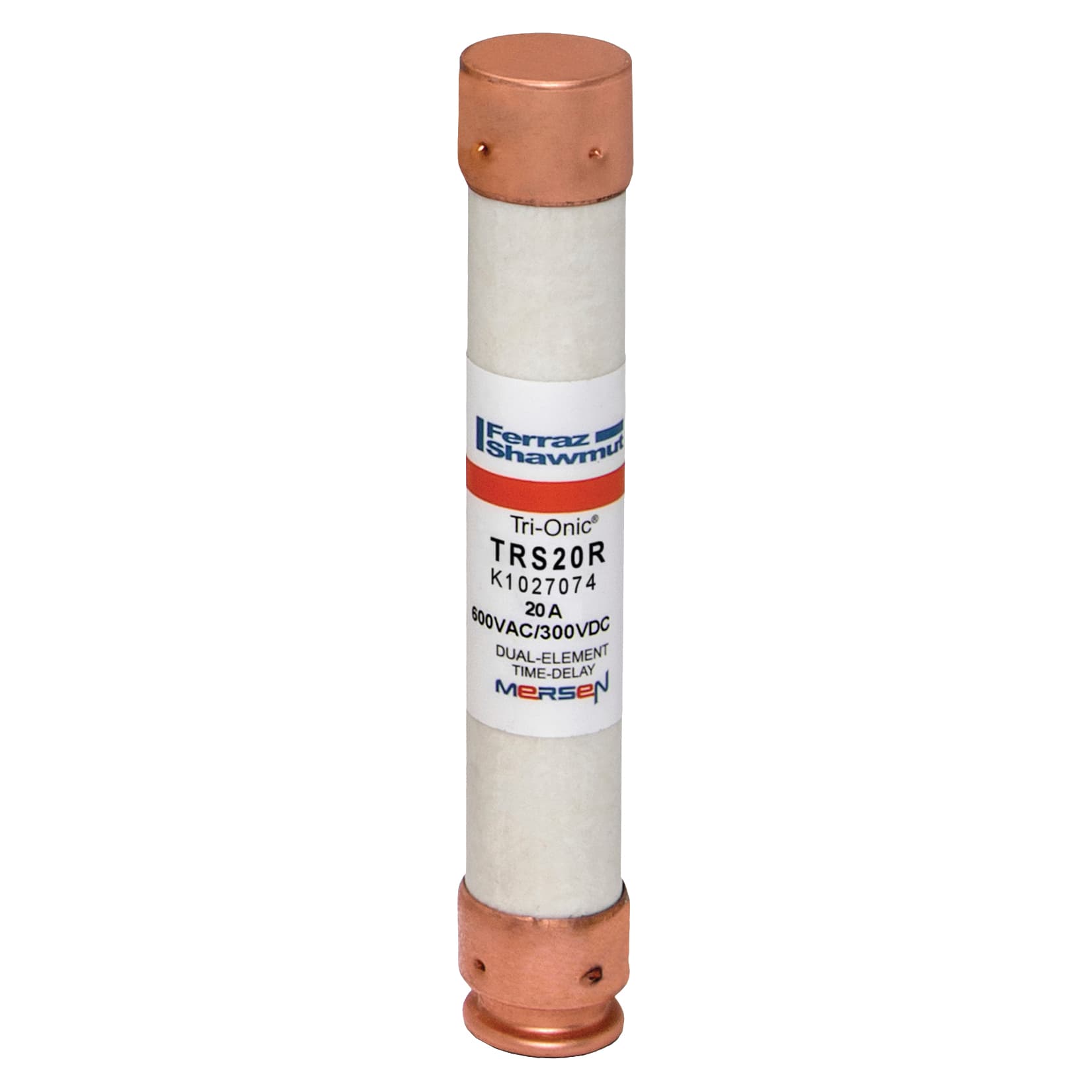 Mersen TRS20R TRS20R Mersen - Fuse TRS-R - Class RK5 - Time-Delay 600VAC 300VDC 20A Ferrule Tri-Onic® Mersen TRS20R TRS20R Mersen - Fuse TRS-R - Class RK5 - Time-Delay 600VAC 300VDC 20A Ferrule Tri-Onic®