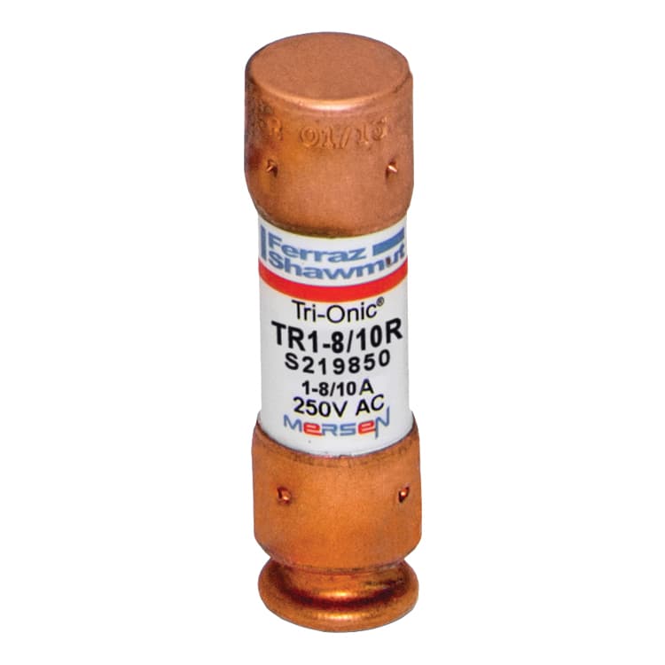 Mersen TR1-8/10R TR1-8/10R Mersen - Fuse TR-R - Class RK5 - Time-Delay 250VAC 250VDC 1.8A Ferrule Tri-Onic® Mersen TR1-8/10R TR1-8/10R Mersen - Fuse TR-R - Class RK5 - Time-Delay 250VAC 250VDC 1.8A Ferrule Tri-Onic®