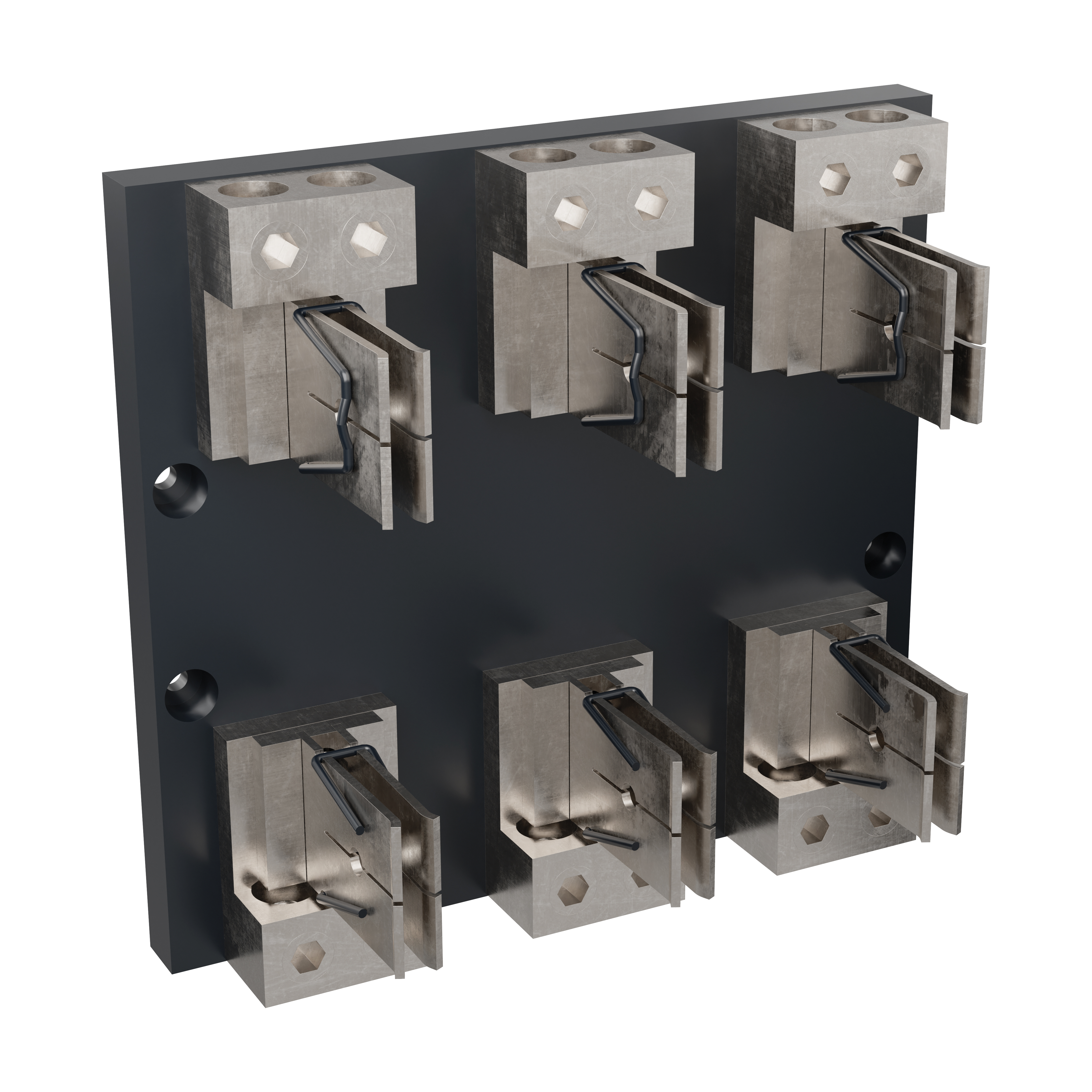 Mersen 6661J 6661J Mersen - Fuse Block 600VAC 600VDC Class J 600A 1-Pole Copper Box In-Line Clip Mersen 6661J 6661J Mersen - Fuse Block 600VAC 600VDC Class J 600A 1-Pole Copper Box In-Line Clip