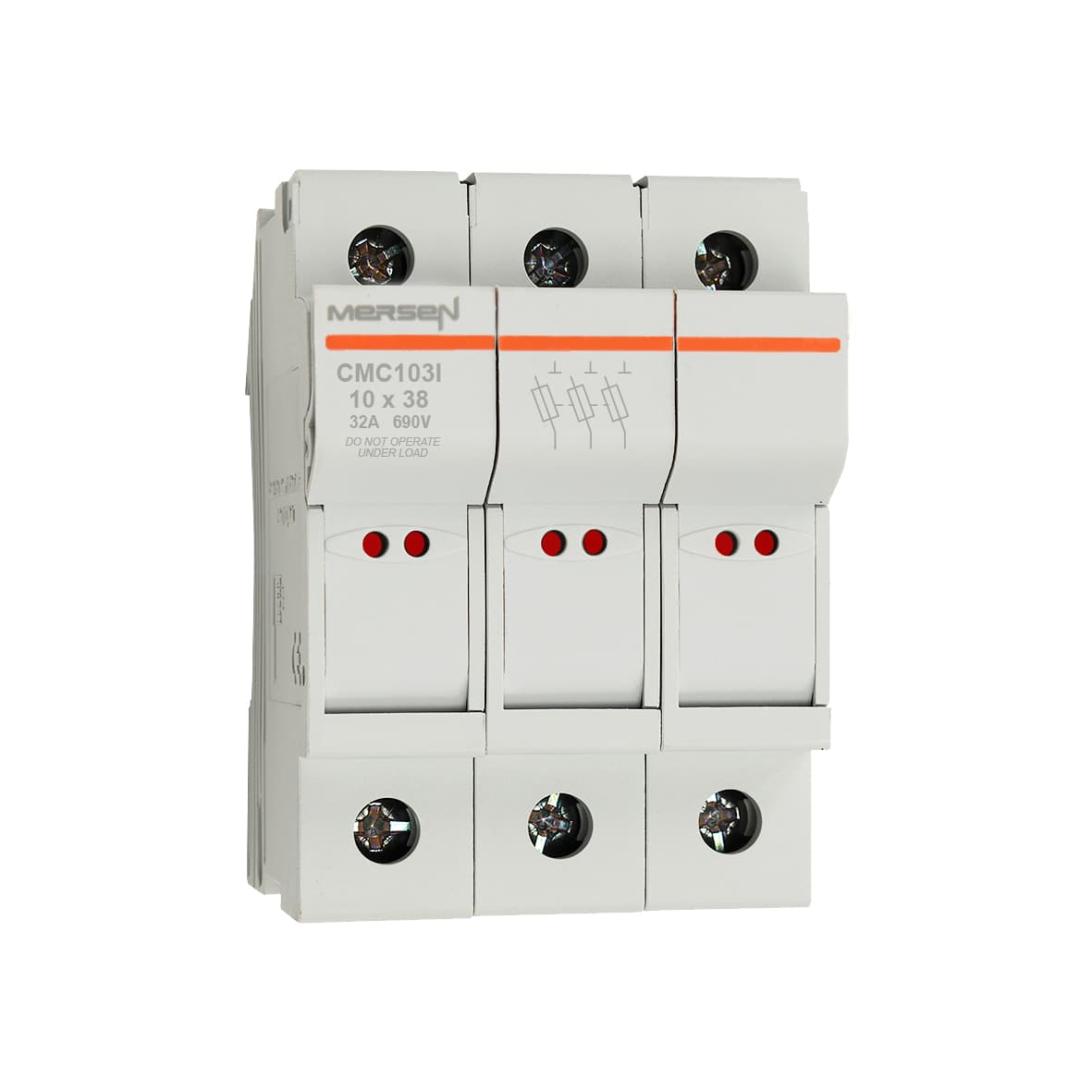 Mersen B1062716 B1062716 Mersen - Fuse Holder IEC+UL/CSA Modulostar® Size 10x38 800VAC UL 1000VDC UL 3-Pole With Visual Indicator IP20 DIN Rail mounting Mersen B1062716 B1062716 Mersen - Fuse Holder IEC+UL/CSA Modulostar® Size 10x38 800VAC UL 1000VDC UL 3-Pole With Visual Indicator IP20 DIN Rail mounting