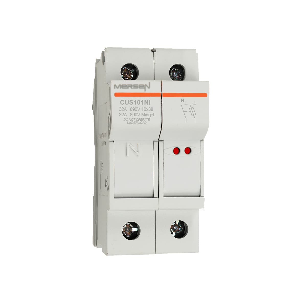 Mersen E1062719 E1062719 Mersen - Fuse Holder IEC+UL/CSA Modulostar® Size 10x38 800VAC UL 1000VDC UL 1-Pole+N With Visual Indicator IP20 DIN Rail mounting Mersen E1062719 E1062719 Mersen - Fuse Holder IEC+UL/CSA Modulostar® Size 10x38 800VAC UL 1000VDC UL 1-Pole+N With Visual Indicator IP20 DIN Rail mounting
