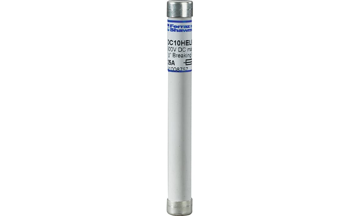 Mersen A1008757 A1008757 Mersen Photovoltaic fuse gPV 900VDC IEC 25A Cylindrical For Clip Mersen A1008757 A1008757 Mersen Photovoltaic fuse gPV 900VDC IEC 25A Cylindrical For Clip