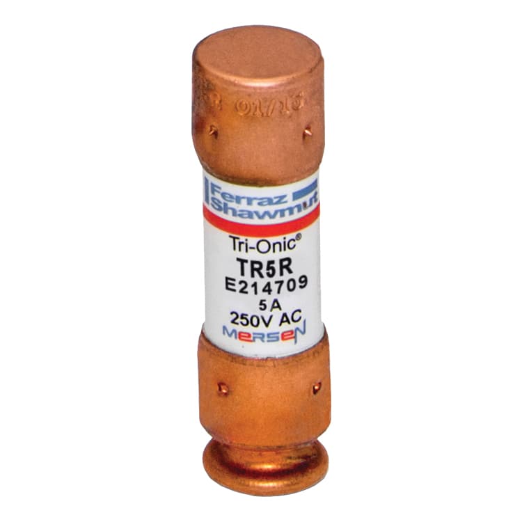 Mersen TR5R TR5R Mersen - Fuse TR-R - Class RK5 - Time-Delay 250VAC 160VDC 5A Ferrule Tri-Onic® Mersen TR5R TR5R Mersen - Fuse TR-R - Class RK5 - Time-Delay 250VAC 160VDC 5A Ferrule Tri-Onic®