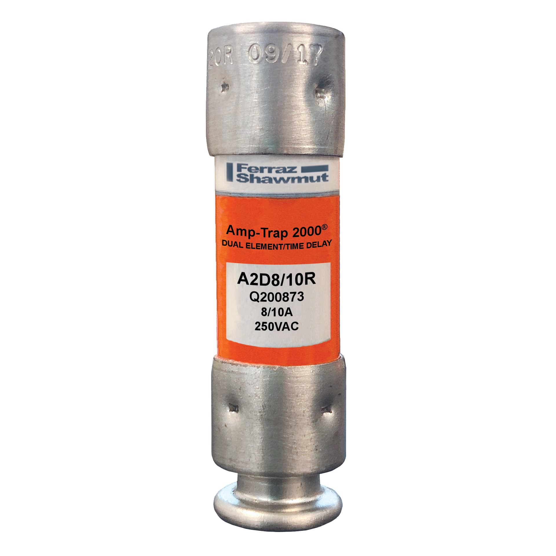 Mersen A2D8/10R A2D8/10R Mersen - Fuse A2D-R - Class RK1 - Time-Delay 250VAC 250VDC 0.8A Ferrule Amp-Trap 2000® Mersen A2D8/10R A2D8/10R Mersen - Fuse A2D-R - Class RK1 - Time-Delay 250VAC 250VDC 0.8A Ferrule Amp-Trap 2000®