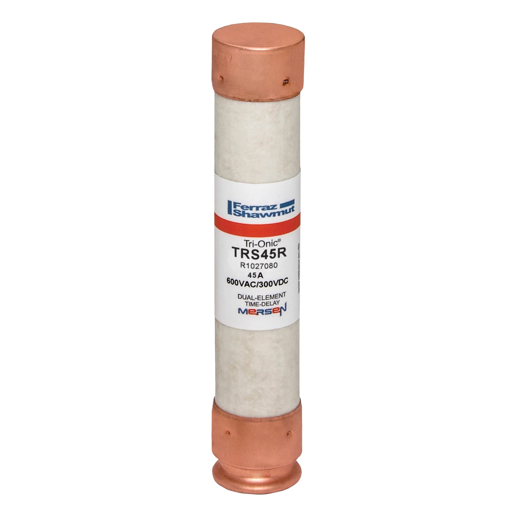 Mersen TRS45R TRS45R Mersen - Fuse TRS-R - Class RK5 - Time-Delay 600VAC 300VDC 45A Ferrule Tri-Onic® Mersen TRS45R TRS45R Mersen - Fuse TRS-R - Class RK5 - Time-Delay 600VAC 300VDC 45A Ferrule Tri-Onic®
