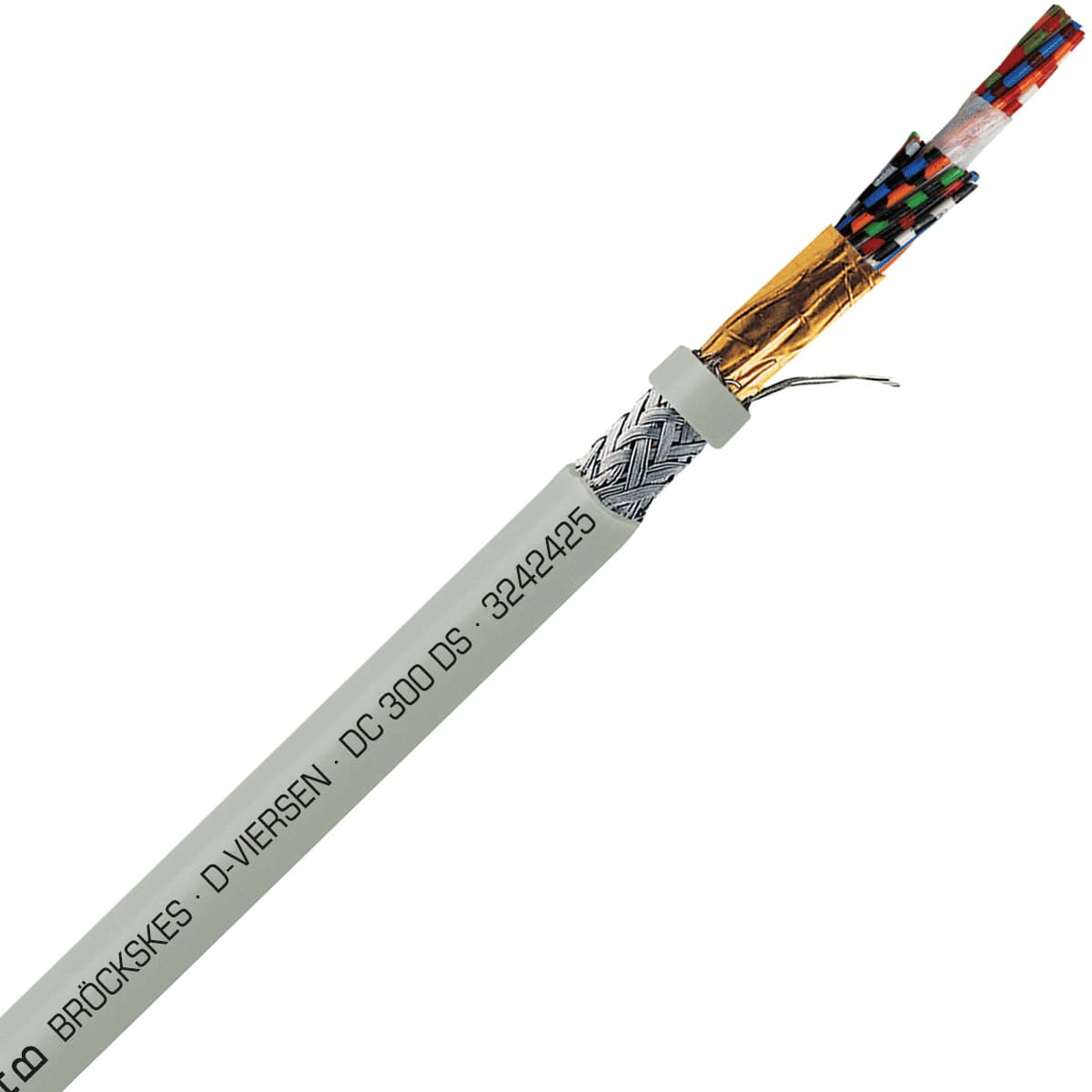 SAB 3242425 DC 300 DS - 24 AWG/25c, multi-conductor double shielded PVC signal and control cable, AWM SAB 3242425 DC 300 DS - 24 AWG/25c, multi-conductor double shielded PVC signal and control cable, AWM