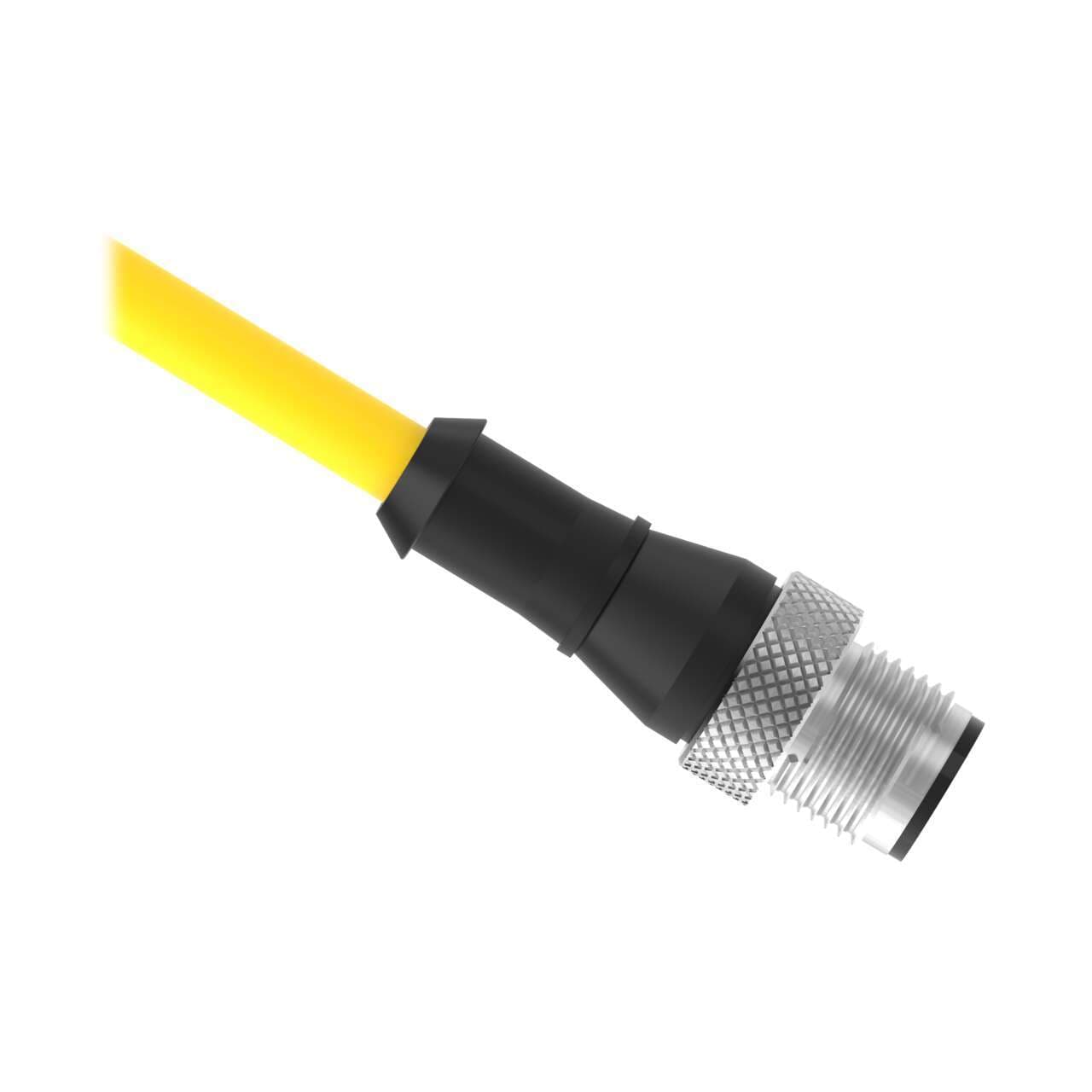 Banner QDE2R4-825D Cordset: Single Ended M12; 8-pin Straight Male; 7.62 m 5x22 Yellow PVC Jacket; Nickel-Plated Brass Coupling Nut Banner QDE2R4-825D Cordset: Single Ended M12; 8-pin Straight Male; 7.62 m 5x22 Yellow PVC Jacket; Nickel-Plated Brass Coupling Nut