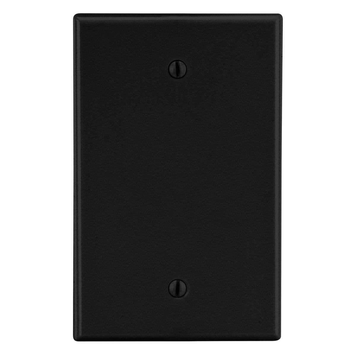 Hubbell PJ13BK Wallplate, Mid-Size 1-Gang, Box Mount Blank, Black ; High-impact, self-extinguishing polycarbonate material ; More Rigid ; Sharp lines and less dimpling ; Smooth satin finish ; Blends into wall with an optimum finish ; Smooth Satin Finish Hubbell PJ13BK Wallplate, Mid-Size 1-Gang, Box Mount Blank, Black ; High-impact, self-extinguishing polycarbonate material ; More Rigid ; Sharp lines and less dimpling ; Smooth satin finish ; Blends into wall with an optimum finish ; Smooth Satin Finish