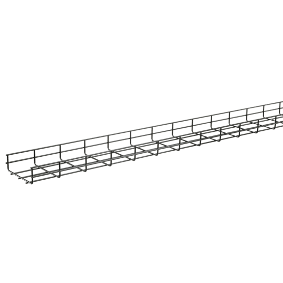 Hoffman QTP4X24 Quick Tray Pro Wire Mesh Cable Tray System, 4.00x24.00x120.00, Lt Gray, steel Hoffman QTP4X24 Quick Tray Pro Wire Mesh Cable Tray System, 4.00x24.00x120.00, Lt Gray, steel