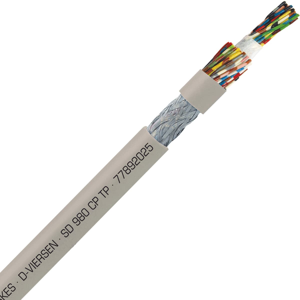 SAB 77892025 SD 980 CP TP - 20 AWG/25pr, shielded halogen-free continuous flex heavy duty PUR data cable, UL, CSA, CE, RoHS SAB 77892025 SD 980 CP TP - 20 AWG/25pr, shielded halogen-free continuous flex heavy duty PUR data cable, UL, CSA, CE, RoHS