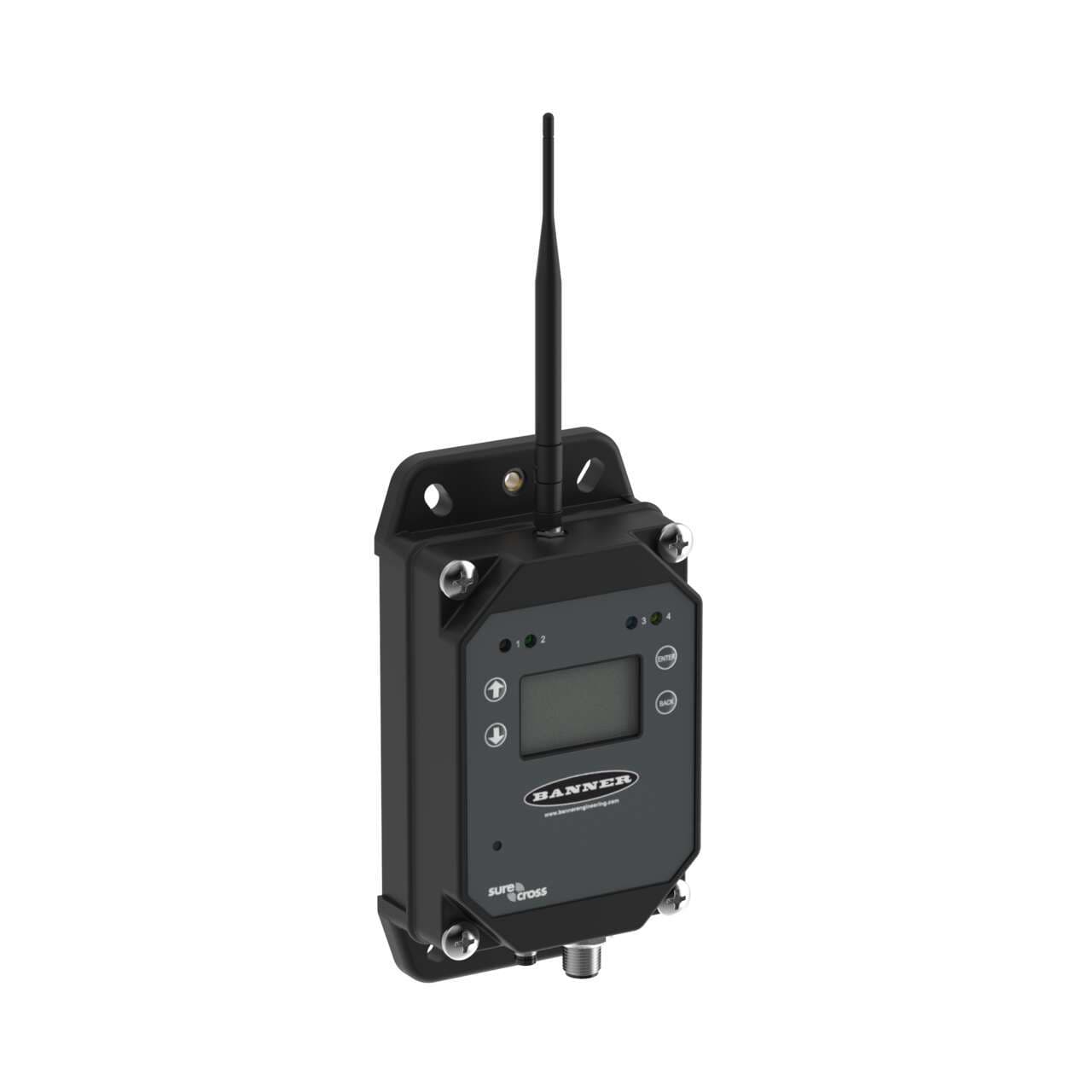 Banner DXM1200-B1R2 DXM1200 Controller; Multihop Radio 900 MHz 1 W; M7 Processor, 16MB Memory, LCD Display; RS485, Ethernet (M8) Banner DXM1200-B1R2 DXM1200 Controller; Multihop Radio 900 MHz 1 W; M7 Processor, 16MB Memory, LCD Display; RS485, Ethernet (M8)
