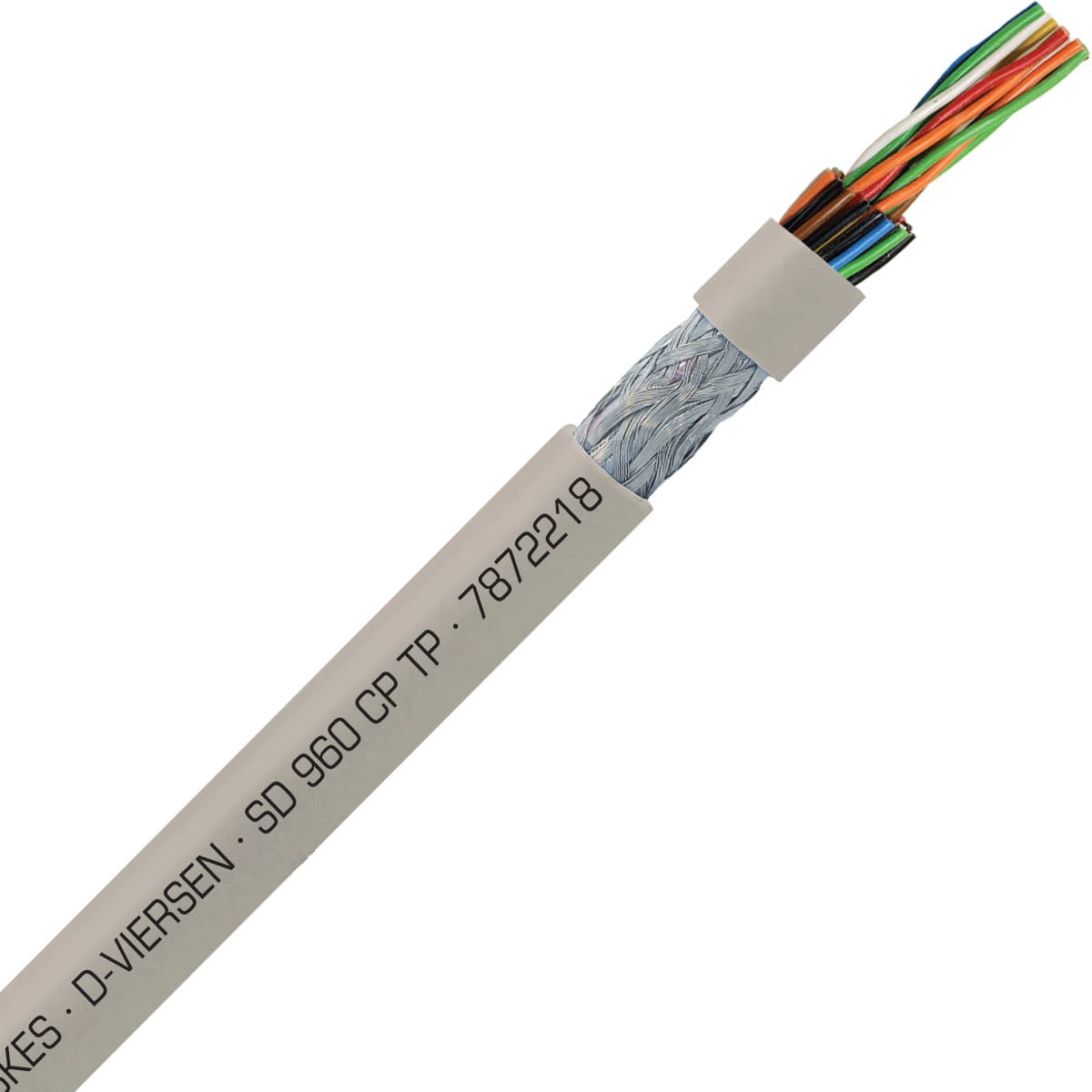 SAB 7872218 SD 960 CP TP - 22 AWG/18pr, shielded oil resistant continuous flex paired data cable, UL, CSA, CE, RoHS SAB 7872218 SD 960 CP TP - 22 AWG/18pr, shielded oil resistant continuous flex paired data cable, UL, CSA, CE, RoHS