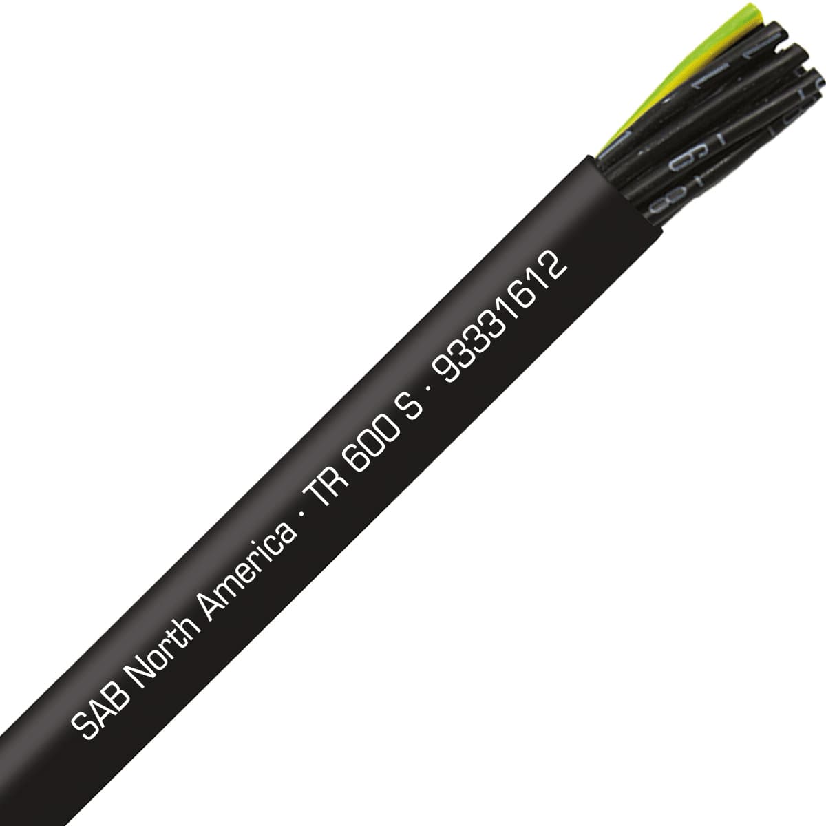 SAB 93331612 TR 600 S - 16 AWG/12c, oil resistant flexible exposed run tray cable, UL, CSA, WTTC, NFPA 79, CE RoHS SAB 93331612 TR 600 S - 16 AWG/12c, oil resistant flexible exposed run tray cable, UL, CSA, WTTC, NFPA 79, CE RoHS