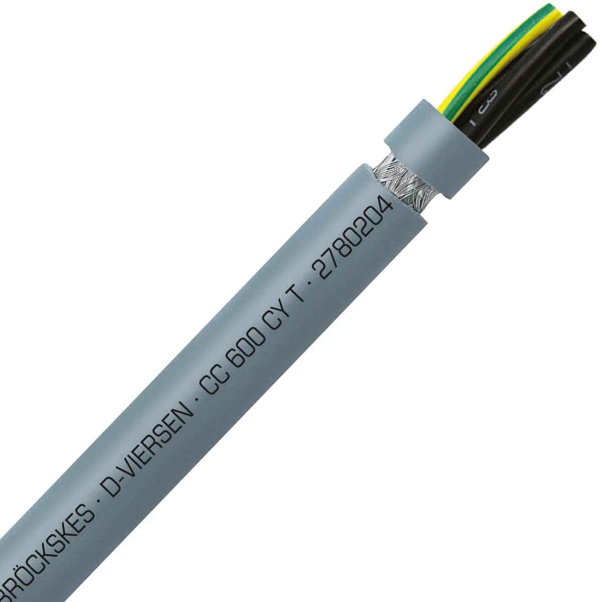 SAB 2780204 CC 600 CY T - 2 AWG/4c, shielded PVC flexible control cable, UL, CSA, CE, RoHS SAB 2780204 CC 600 CY T - 2 AWG/4c, shielded PVC flexible control cable, UL, CSA, CE, RoHS