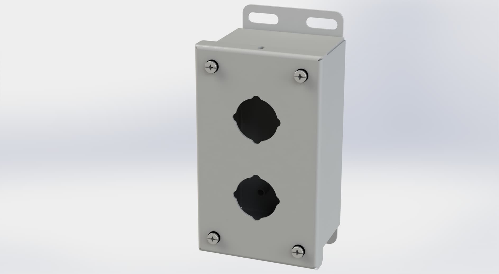 Saginaw Control SCE-2PB PB Enclosure, Height:5.75", Width:3.25", Depth:2.75", ANSI-61 gray powder coating inside and out. Saginaw Control SCE-2PB PB Enclosure, Height:5.75", Width:3.25", Depth:2.75", ANSI-61 gray powder coating inside and out.