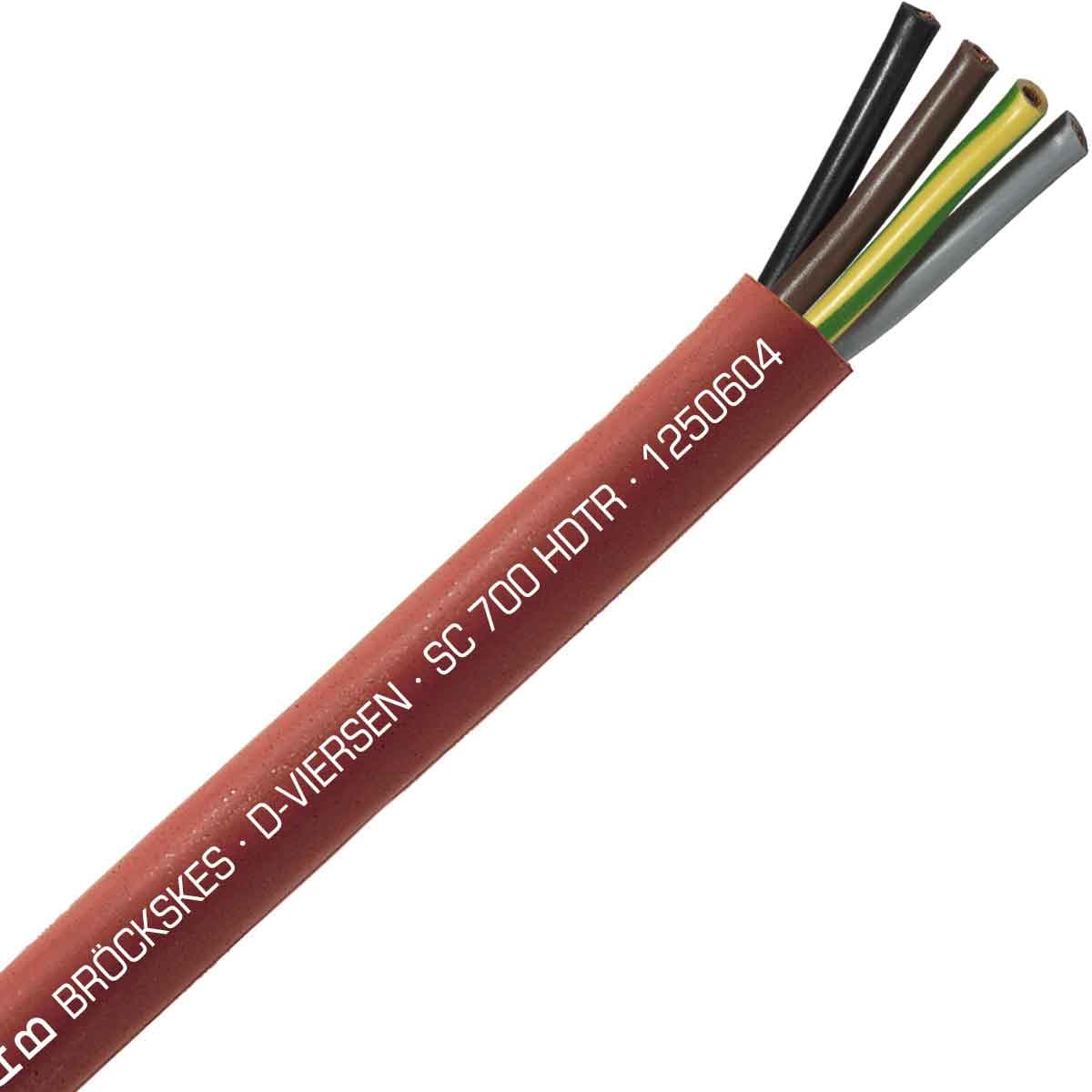 SAB 1250604 SC 700 HDTR - 6 AWG/4c, halogen-free high temperature silicone cable, UL, CSA, CE, RoHS SAB 1250604 SC 700 HDTR - 6 AWG/4c, halogen-free high temperature silicone cable, UL, CSA, CE, RoHS
