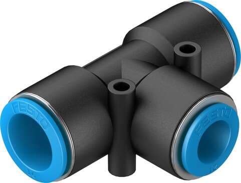 Festo 130616 push-in T-connector QST-16-12 reducing. Size: Standard, Nominal size: 7,6 mm, Assembly position: Any, Container size: 1, Design structure: Push/pull principle Festo 130616 push-in T-connector QST-16-12 reducing. Size: Standard, Nominal size: 7,6 mm, Assembly position: Any, Container size: 1, Design structure: Push/pull principle