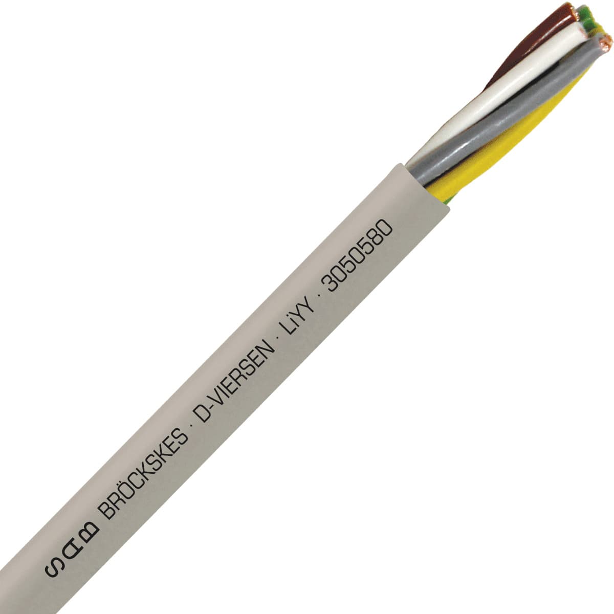 SAB 3050580 LiYY - 18 AWG/5c, multi-conductor signal and control PVC cable with DIN color code SAB 3050580 LiYY - 18 AWG/5c, multi-conductor signal and control PVC cable with DIN color code