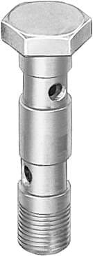 Festo 9179 hollow bolt VT-3/8-2-3/8 Materials note: Free of copper and PTFE Festo 9179 hollow bolt VT-3/8-2-3/8 Materials note: Free of copper and PTFE