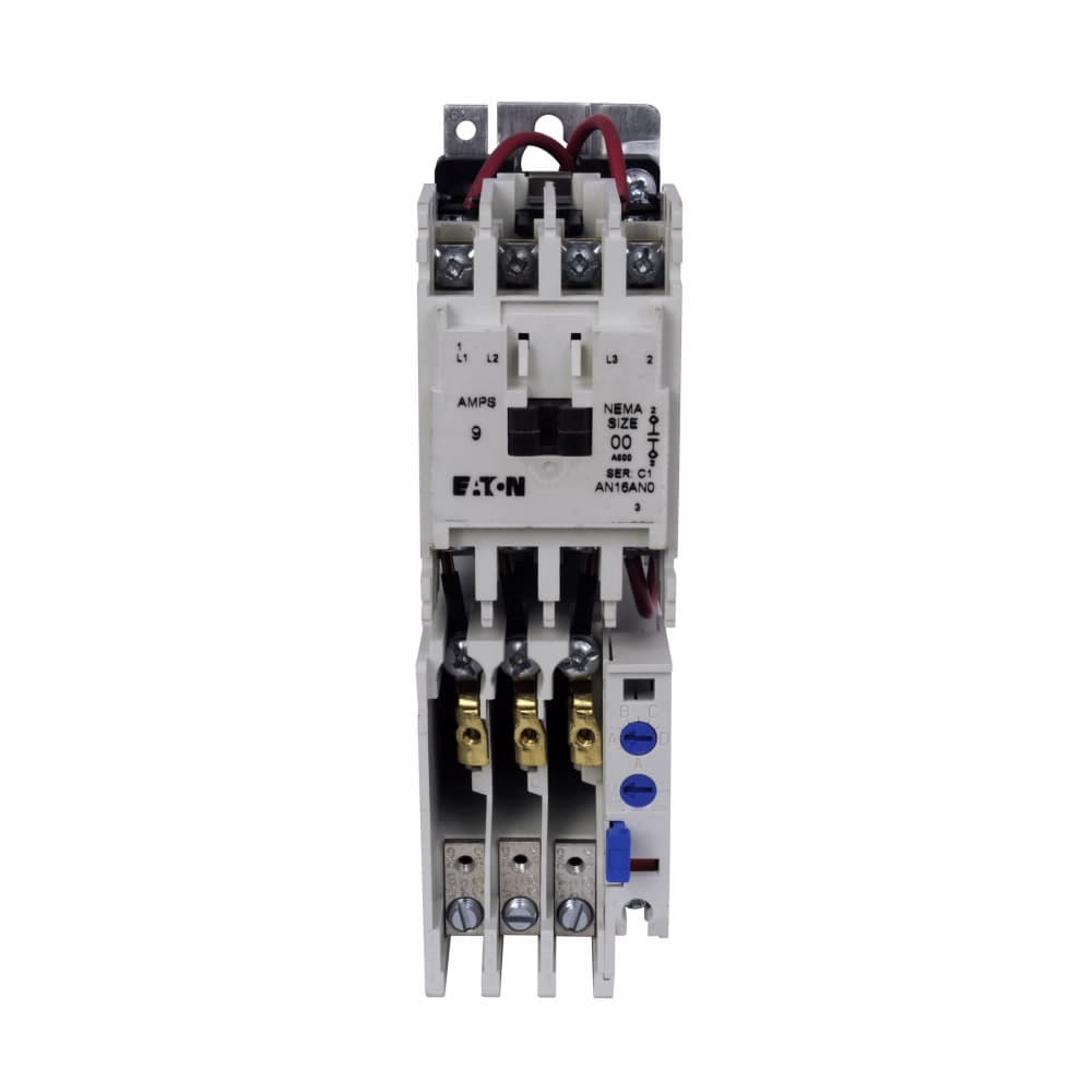 Eaton AN16AN0AC AN16AN0AC Eaton - Eaton Freedom NEMA motor control starter, 1/3 hp at 115V,1 hp at 230V, 1-1/2 hp at 208,240V, 2 hp at 480,600V maximum horsepower, 120V/60 Hz or 110V/50 Hz coil voltage, 9A, Size 00 Eaton AN16AN0AC AN16AN0AC Eaton - Eaton Freedom NEMA motor control starter, 1/3 hp at 115V,1 hp at 230V, 1-1/2 hp at 208,240V, 2 hp at 480,600V maximum horsepower, 120V/60 Hz or 110V/50 Hz coil voltage, 9A, Size 00
