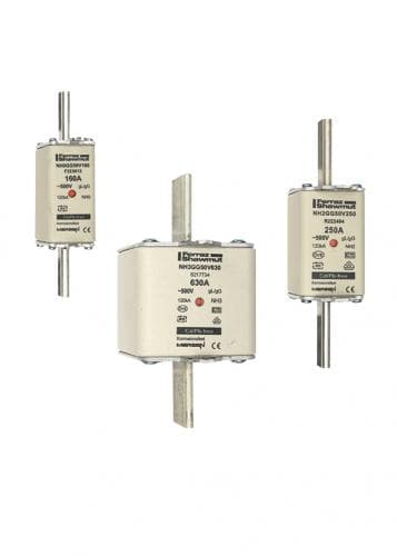 Mersen S1069079 NH fuse-link gG, 500VAC, size 3, 80A double indicator/live tags Mersen S1069079 NH fuse-link gG, 500VAC, size 3, 80A double indicator/live tags