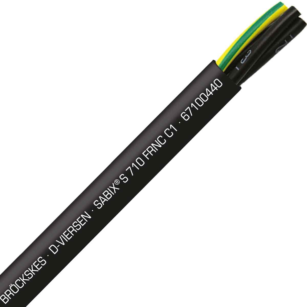 SAB 67100440 SABIX S 710 FRNC C1 - 12 AWG/4c, halogen-free flame retardant continuous flex control cable, CE, RoHS SAB 67100440 SABIX S 710 FRNC C1 - 12 AWG/4c, halogen-free flame retardant continuous flex control cable, CE, RoHS