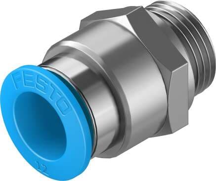 Festo 186103 push-in fitting QS-G3/8-12 male thread with external hexagon. Size: Standard, Nominal size: 11 mm, Type of seal on screw-in stud: Sealing ring, Assembly position: Any, Container size: 10 Festo 186103 push-in fitting QS-G3/8-12 male thread with external hexagon. Size: Standard, Nominal size: 11 mm, Type of seal on screw-in stud: Sealing ring, Assembly position: Any, Container size: 10