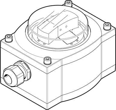 Festo 568245 sensor box SRAP-M-CA1-YB270-1-A-TP20-EX2 Analogue feedback signal from 4….20mA for monitoring process valves actuated with pneumatic quarter turn actuators. Design: Angular, Based on the standard: VDI/VDE 3845 (NAMUR), Authorisation: (* RCM Mark, * c UL u Festo 568245 sensor box SRAP-M-CA1-YB270-1-A-TP20-EX2 Analogue feedback signal from 4….20mA for monitoring process valves actuated with pneumatic quarter turn actuators. Design: Angular, Based on the standard: VDI/VDE 3845 (NAMUR), Authorisation: (* RCM Mark, * c UL u