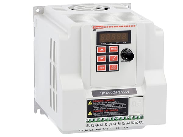 Lovato Electric VT122A240 VT122A240 Lovato - Variable speed drive, VT1 type, single-phase, supply 200...240VAC (50/60Hz). Built-in RS485 communication port. Built-in EMC suppressor, Cat. C2, 2.2kW Lovato Electric VT122A240 VT122A240 Lovato - Variable speed drive, VT1 type, single-phase, supply 200...240VAC (50/60Hz). Built-in RS485 communication port. Built-in EMC suppressor, Cat. C2, 2.2kW