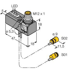 Turck NI2-K09-0.095/0.11-BDS-2AP6X3-H1141/S34 NI2-K09-0.095/0.11-BDS-2AP6X3-H1141/S34 Turck - NI2-K09-0.095/0.11-BDS-2AP6X3-H1141/S34 Inductive Sensor, Monitoring Kit for Power Clamps Turck NI2-K09-0.095/0.11-BDS-2AP6X3-H1141/S34 NI2-K09-0.095/0.11-BDS-2AP6X3-H1141/S34 Turck - NI2-K09-0.095/0.11-BDS-2AP6X3-H1141/S34 Inductive Sensor, Monitoring Kit for Power Clamps