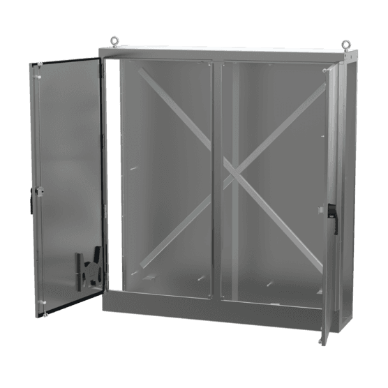Hoffman AU84X7824RSSLP Universal Free-Stand, Right Side Open, 84.13x77.99x24.13, Stainless 304 Hoffman AU84X7824RSSLP Universal Free-Stand, Right Side Open, 84.13x77.99x24.13, Stainless 304