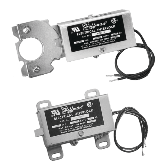 Hoffman AEK230 Electrical Interlocks, 230 volt, Steel Hoffman AEK230 Electrical Interlocks, 230 volt, Steel