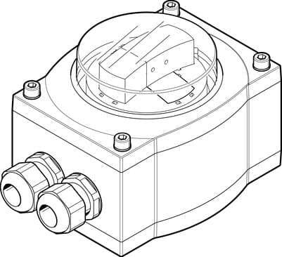 Festo 568246 sensor box SRAP-M-CA1-GR270-1-A-T2P20 Analogue feedback signal from 4….20mA for monitoring process valves actuated with pneumatic quarter turn actuators. Design: Angular, Based on the standard: VDI/VDE 3845 (NAMUR), Authorisation: (* RCM Mark, * c UL us - Festo 568246 sensor box SRAP-M-CA1-GR270-1-A-T2P20 Analogue feedback signal from 4….20mA for monitoring process valves actuated with pneumatic quarter turn actuators. Design: Angular, Based on the standard: VDI/VDE 3845 (NAMUR), Authorisation: (* RCM Mark, * c UL us -