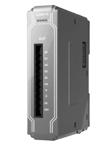 Weintek IR-AQ04-VI iR-AQ04-VI Weintek - iR Series Remote I/O, with 4 analog outputs (-10 to 10V
-20 to 20mA) Weintek IR-AQ04-VI iR-AQ04-VI Weintek - iR Series Remote I/O, with 4 analog outputs (-10 to 10V
-20 to 20mA)