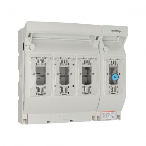 Mersen V1002128 MULTIBLOC 1.ST8 size 1 / 250A, 4-pole N = solid link / pole 4, leading/lagging Mersen V1002128 MULTIBLOC 1.ST8 size 1 / 250A, 4-pole N = solid link / pole 4, leading/lagging