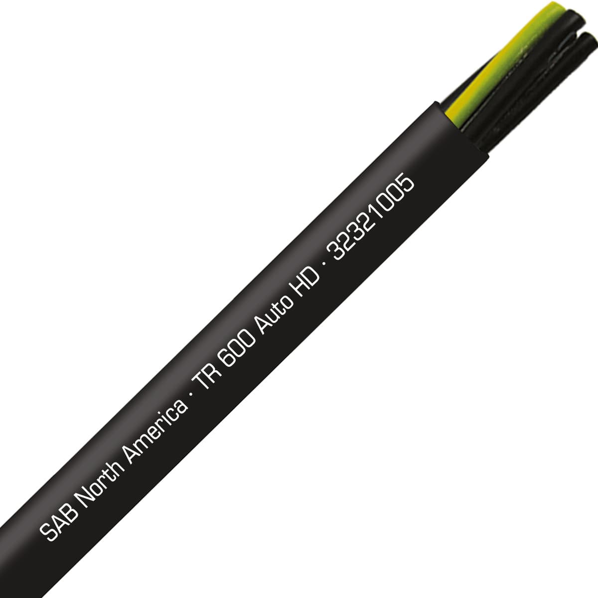 SAB 32321005 TR 600 Auto HD - 10 AWG/5c, continuous flex exposed run TPE tray cable, UL, CSA, CE, RoHS SAB 32321005 TR 600 Auto HD - 10 AWG/5c, continuous flex exposed run TPE tray cable, UL, CSA, CE, RoHS