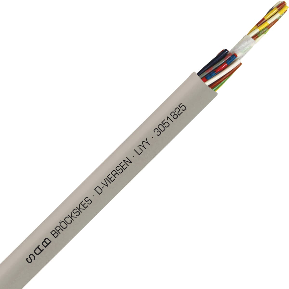 SAB 3051825 LiYY - 24 AWG/18c, multi-conductor signal and control PVC cable with DIN color code SAB 3051825 LiYY - 24 AWG/18c, multi-conductor signal and control PVC cable with DIN color code