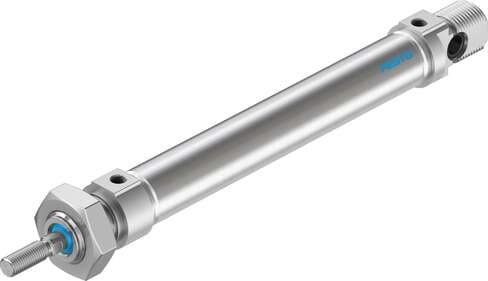 Festo 19231 standards-based cylinder DSNU-16-80-PPV-A Based on DIN ISO 6432, for proximity sensing. Various mounting options, with or without additional mounting components. With adjustable end-position cushioning. Stroke: 80 mm, Piston diameter: 16 mm, Piston rod th Festo 19231 standards-based cylinder DSNU-16-80-PPV-A Based on DIN ISO 6432, for proximity sensing. Various mounting options, with or without additional mounting components. With adjustable end-position cushioning. Stroke: 80 mm, Piston diameter: 16 mm, Piston rod th