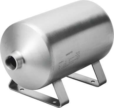 Festo 192159 air reservoir CRVZS-5 Volume: 5 l, Assembly position: Downward condensate drain, Conforms to standard: AD 2000 reference sheet, Operating pressure: -0,95 - 16 bar, Authorisation: (* CRN, * TÜV) Festo 192159 air reservoir CRVZS-5 Volume: 5 l, Assembly position: Downward condensate drain, Conforms to standard: AD 2000 reference sheet, Operating pressure: -0,95 - 16 bar, Authorisation: (* CRN, * TÜV)