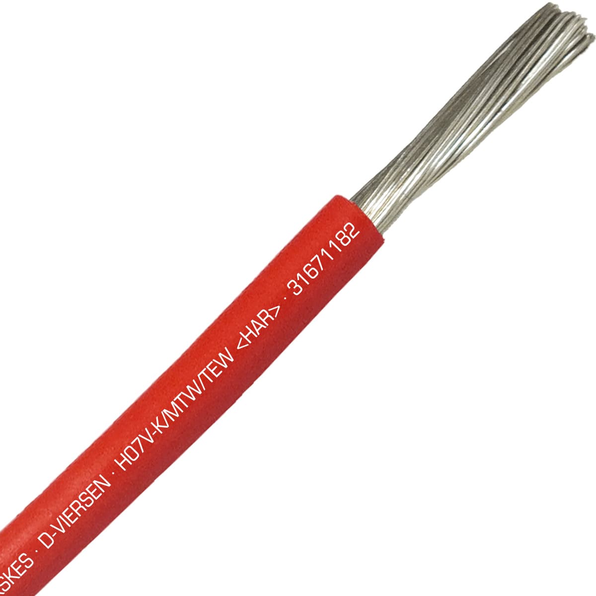 SAB 31671182 H07V-K/MTW/TEW- (HAR/UL/CSA/CE) - 16 AWG hook-up wire, Red SAB 31671182 H07V-K/MTW/TEW- (HAR/UL/CSA/CE) - 16 AWG hook-up wire, Red